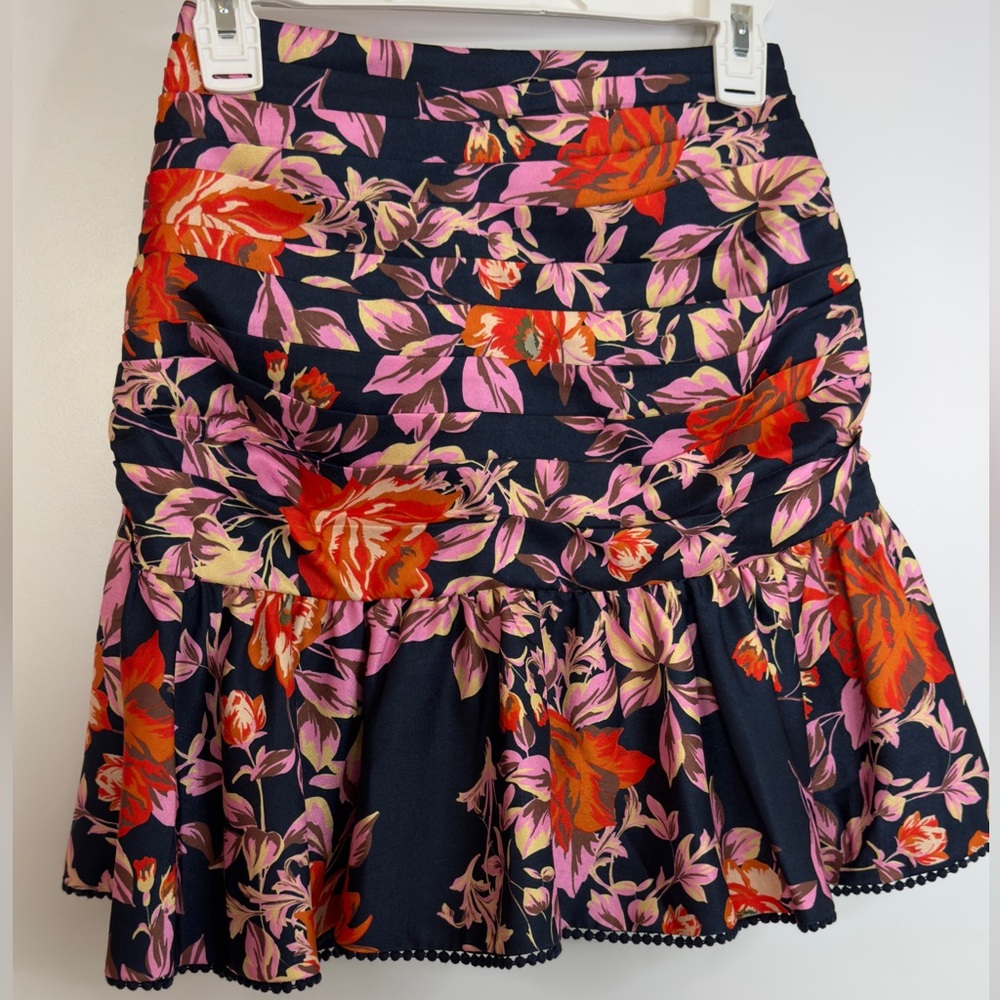 KEEPSAKE the Label Floral Mini Skirt - Pink and Orange - Picture 4 of 5